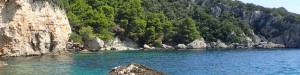 Il mare vicino a Dubrovnik, Croazia