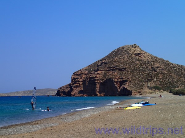 Windsurf alla spiaggia di Palekastro, Creta