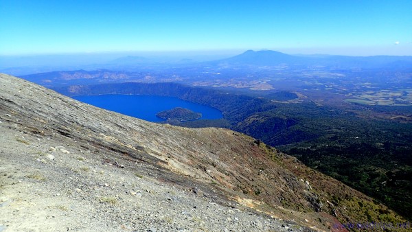 Lake Coatepeque seen from the Santa Ana Volcano, El Salvador