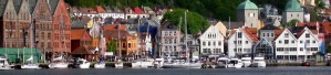 Bergen harbour and colourful houses, Norway