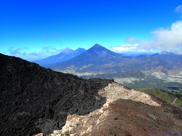 Vista dal vulcano Pacaya, Guatemala