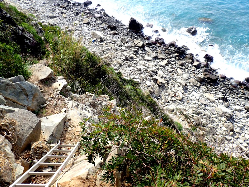 Spiaggia di Cantun, vicino a Schiara, Cinque Terre