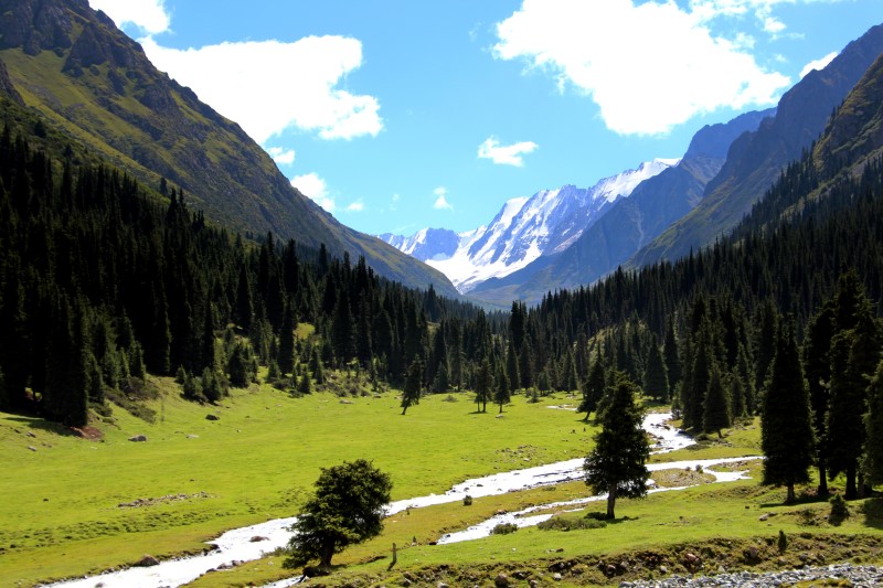 Le montagne di Altyn Arashan, Kirghizistan