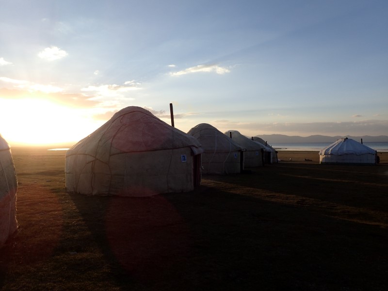 Yurte sul Song Kul, Kirghizistan