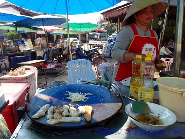 Banana pancake at Vang Vieng, Laos