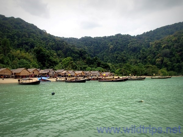 Moken village at Surin islands, south-west Thailand