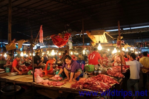 Mercato di Vientiane, capitale del Laos