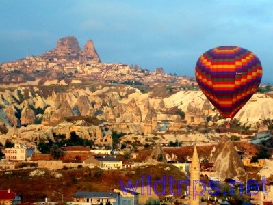 Hot-air balloon in Cappadocia, Turkey
