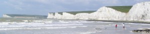 White cliffs between Birling Gap and Beachy Head, England