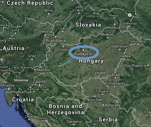 Hungary travel itinerary map