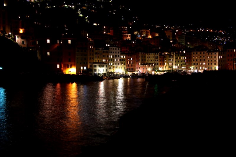 Porticciolo di Camogli di notte, Liguria