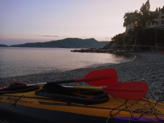 Kayak a Zoagli, Liguria