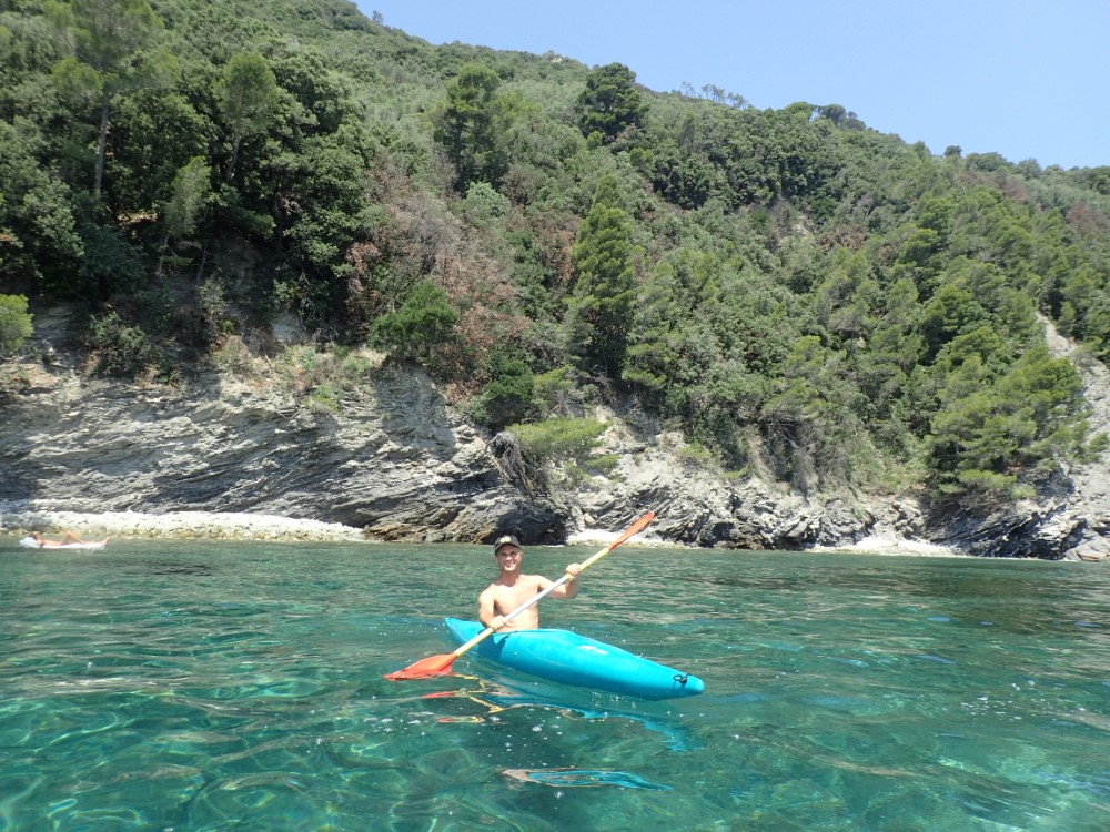Liguria in kayak