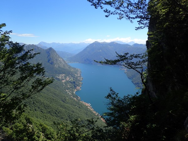 Panorama sul lago di Lugano